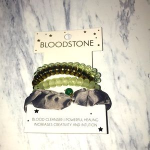 NEW Bloodstone creativity and intuition increase bracelet set